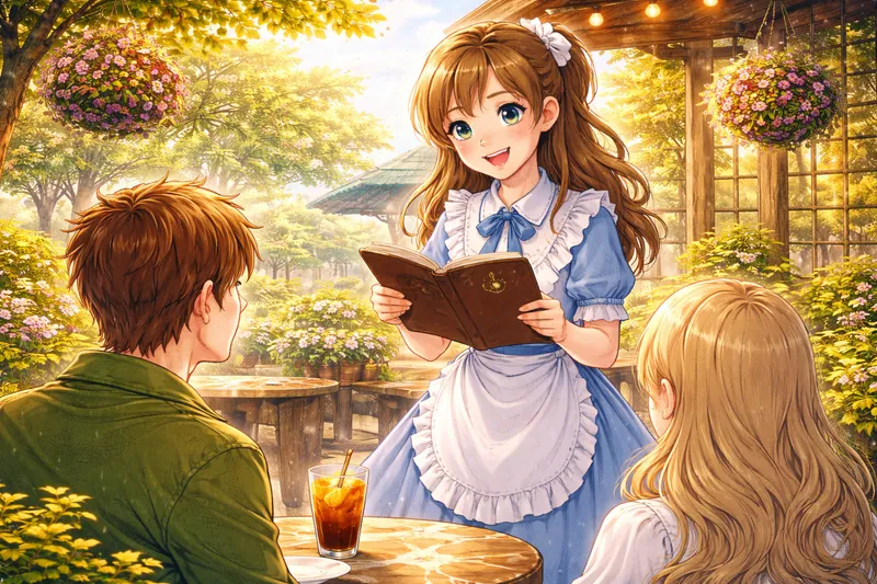 Nach der Speisekarte fragen