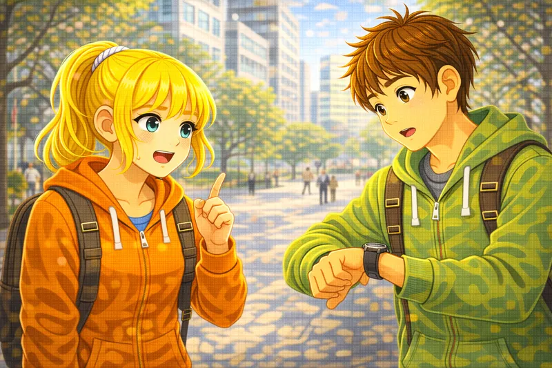 Nach der Uhrzeit fragen