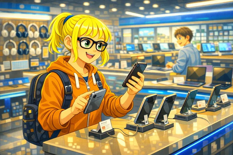 At the Electronics Store