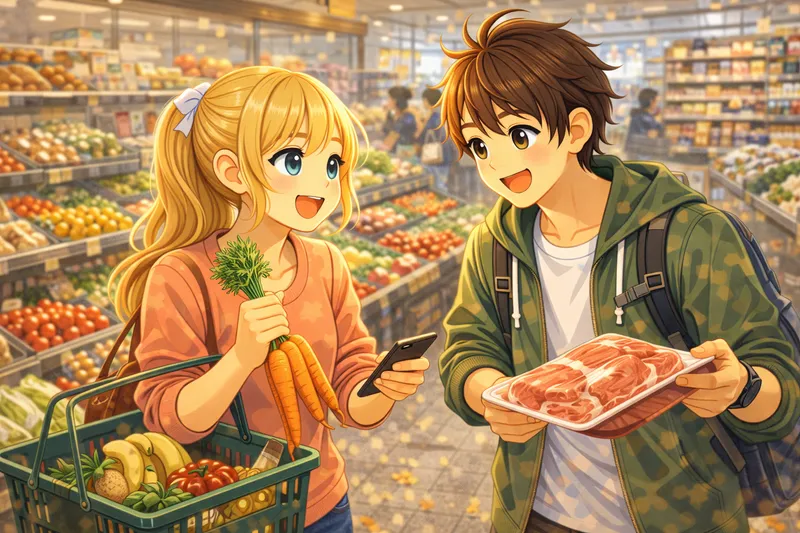 Einkaufen im Supermarkt