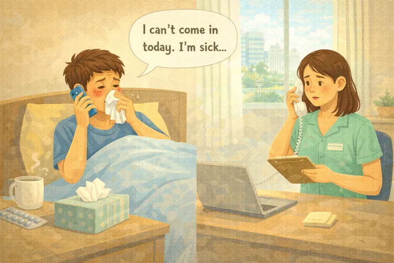 Sich krank melden