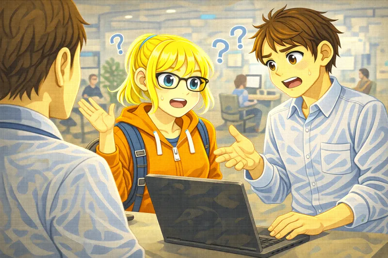 Sich über den Service beschweren