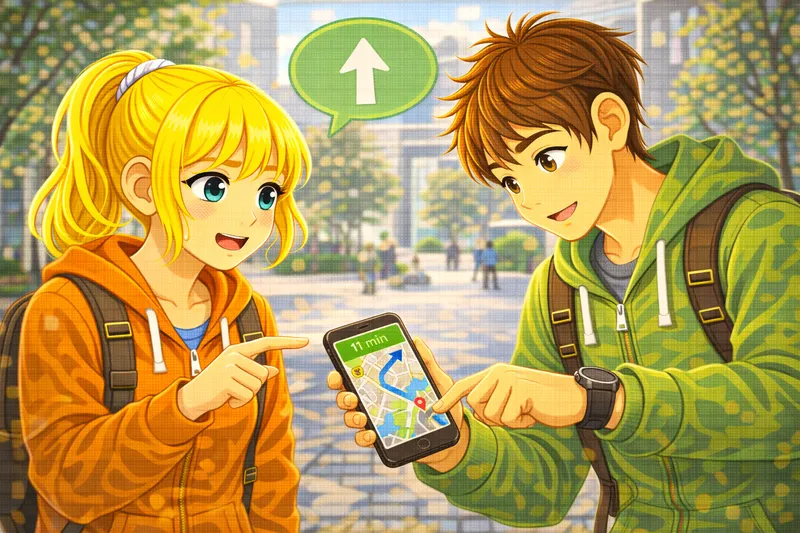 Wegbeschreibung mit der App