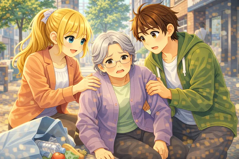 Einem Fremden helfen