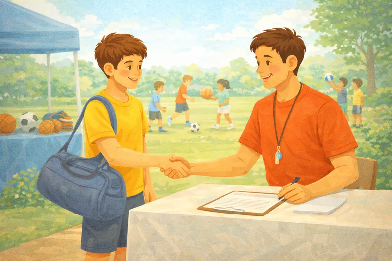 Einem Sportverein beitreten