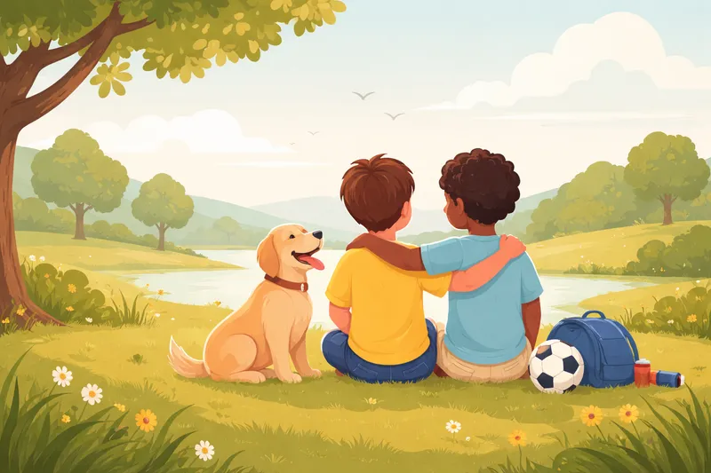 Two friends spending time together