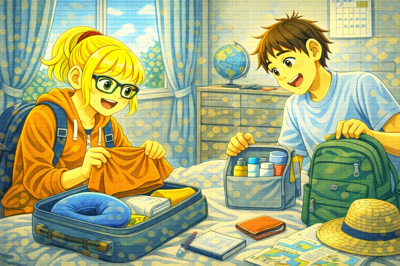 Pakkaaminen matkalle