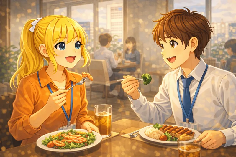 Mittagessen mit Kollegen