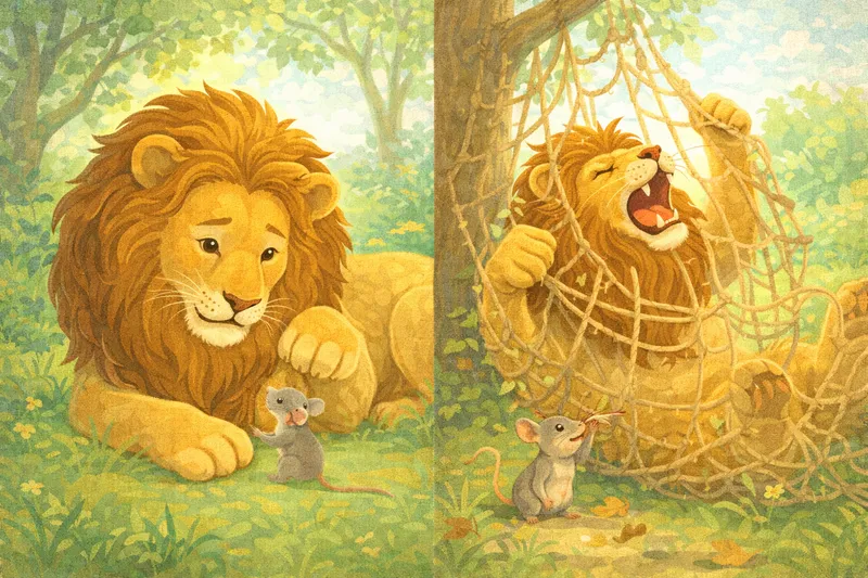 Der Löwe und die Maus