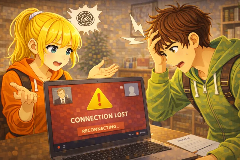 Videokonferenz-Panne