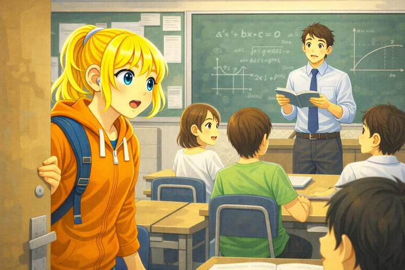 Im falschen Klassenzimmer